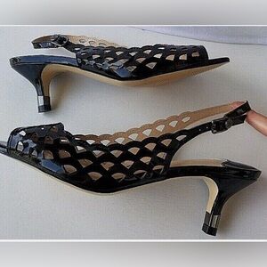 J.Renee Black Cutout Heels